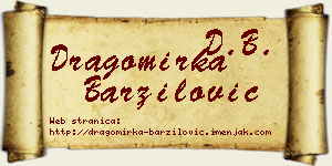 Dragomirka Barzilović vizit kartica